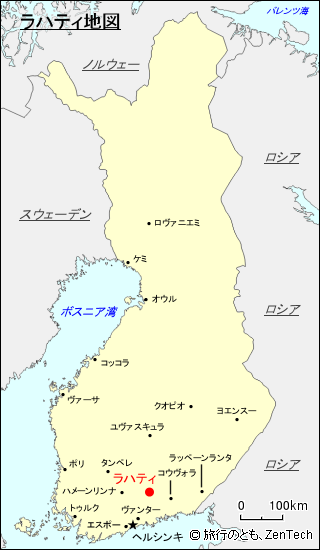 ラハティ地図