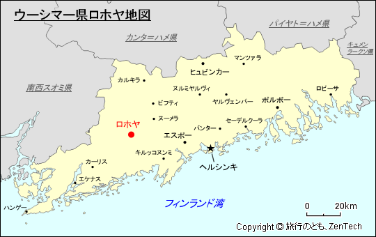 ウーシマー県ロホヤ地図