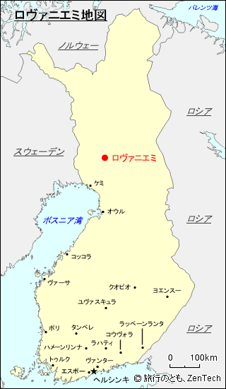 ロヴァニエミ地図