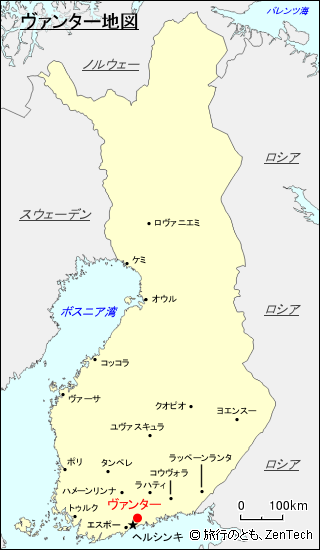 ヴァンター地図