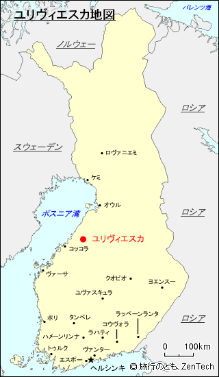 ユリヴィエスカ地図