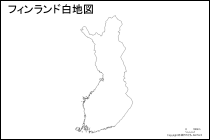 フィンランド白地図