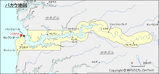 バカウ地図