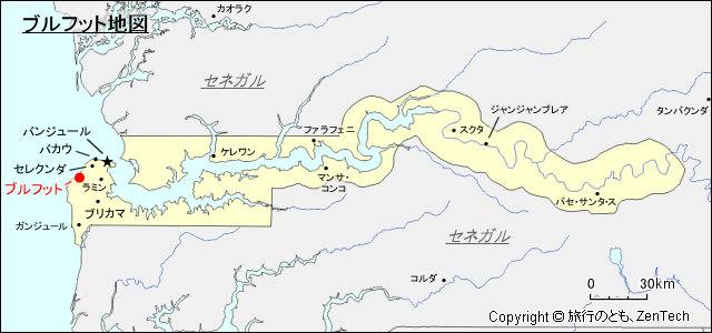 ブルフット地図