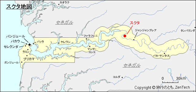 スクタ地図