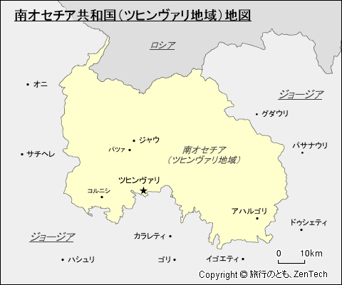 南オセチア地図