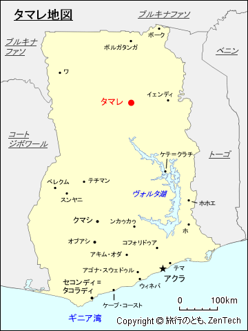 タマレ地図