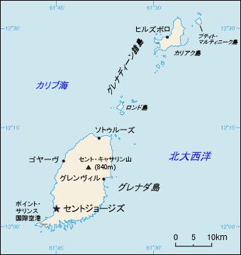 グレナダ地図