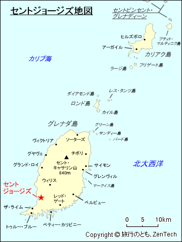 セントジョージズ地図