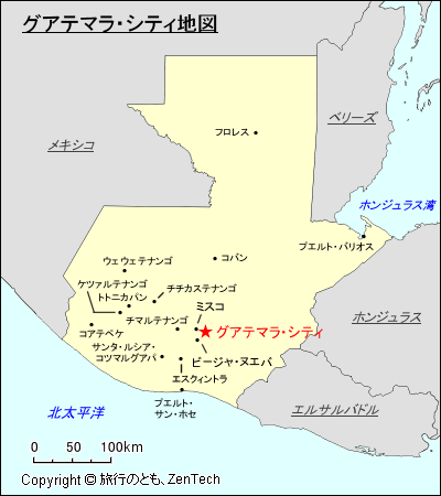 グアテマラ・シティ地図