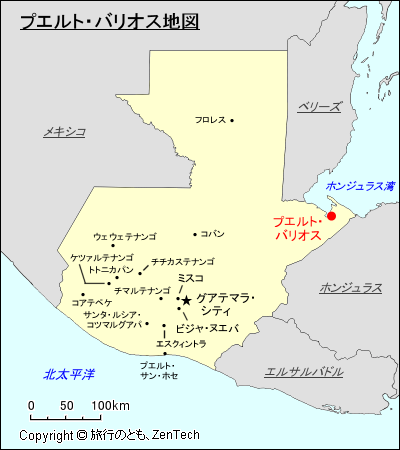 プエルト・バリオス地図