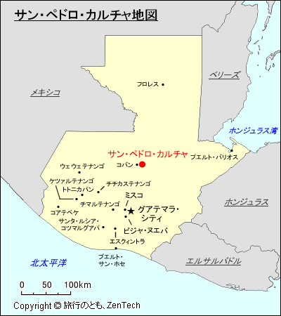 サン・ペドロ・カルチャ地図