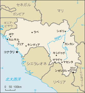 ギニア地図