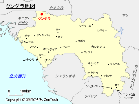 クンダラ地図