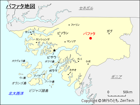 バファタ地図