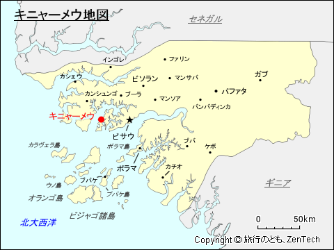 キニャーメウ地図