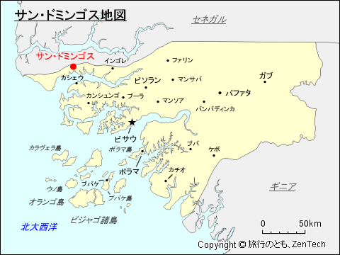 サン・ドミンゴス地図