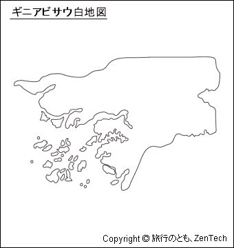 ギニアビサウ白地図