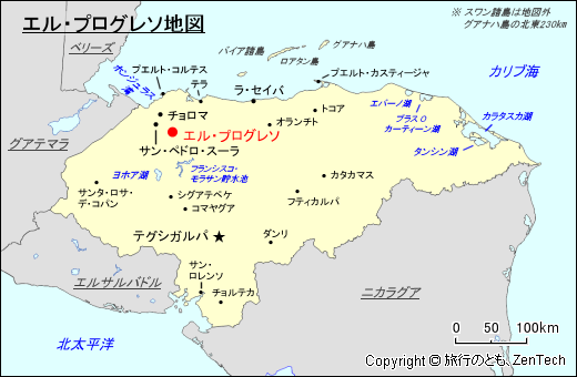 エル・プログレソ地図