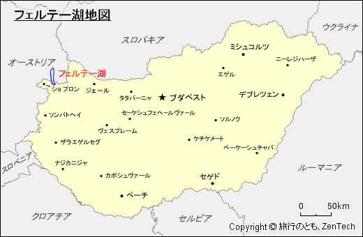 フェルテー湖地図