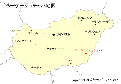 ベーケーシュチャバ地図