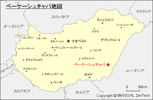 ベーケーシュチャバ地図