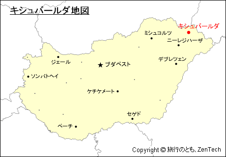 ハンガリーにおけるキシュバールダ地図