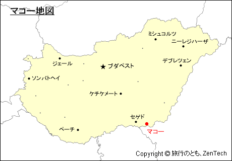 ハンガリーにおけるマコー地図