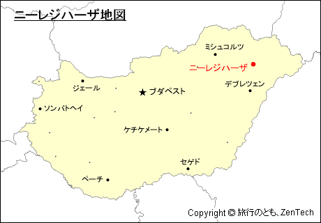 ニーレジハーザ地図