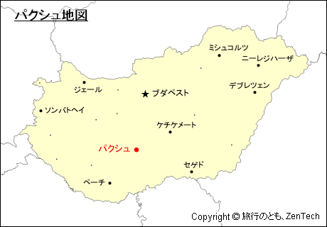 ハンガリーにおけるパクシュ地図