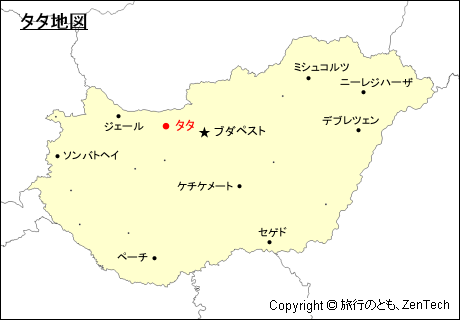 ハンガリーにおけるタタ地図