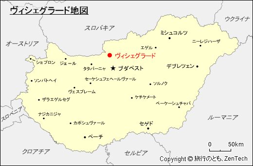 ヴィシェグラード地図