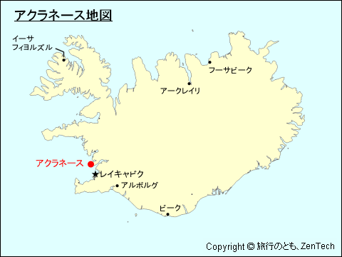 アクラネース地図