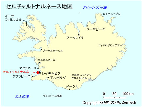 セルチャルトナルネース地図