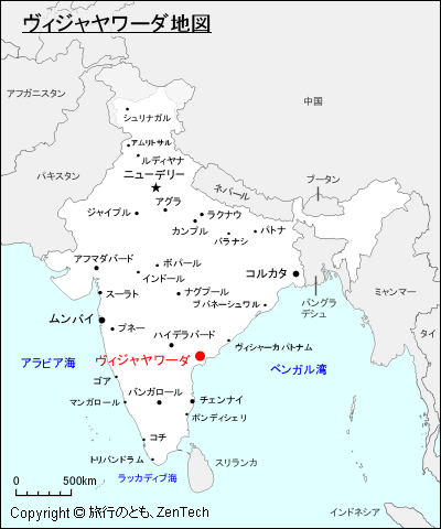 ヴィジャヤワーダ地図