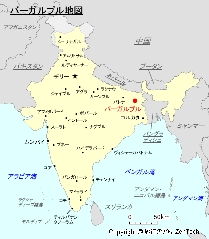 バーガルプル地図