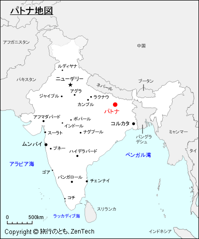 パトナ地図