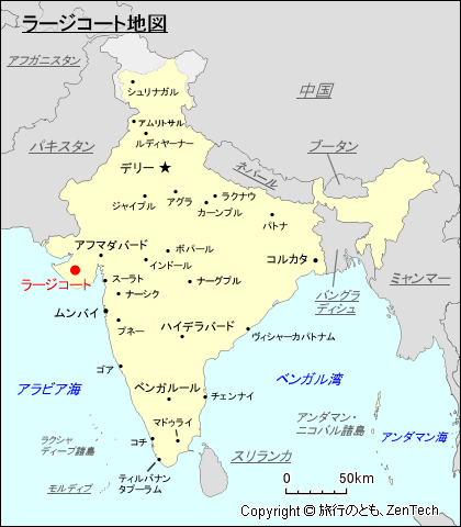 ラージコート地図