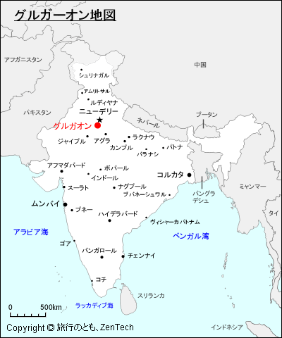 グルガーオン地図