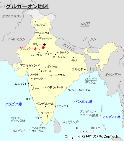 グルガーオン地図