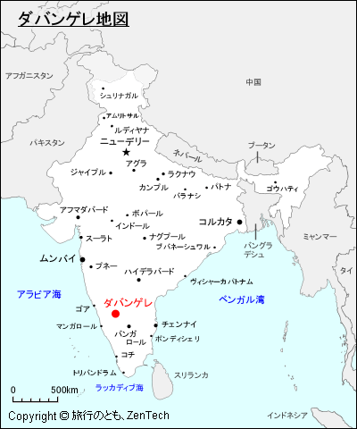 ダバンゲレ地図