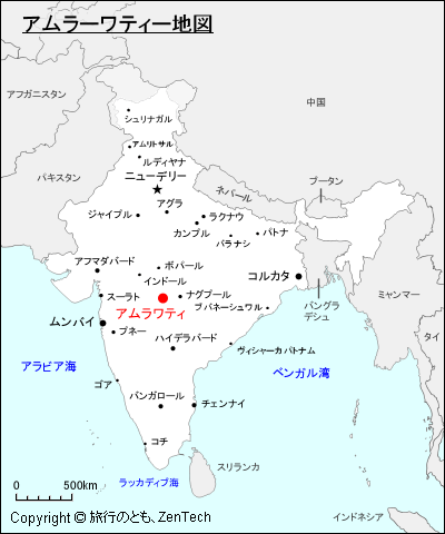 アムラーワティー地図