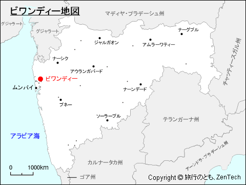 インド ビワンディー地図 旅行のとも Zentech インド ビワンディー地図 旅行のとも Zentech
