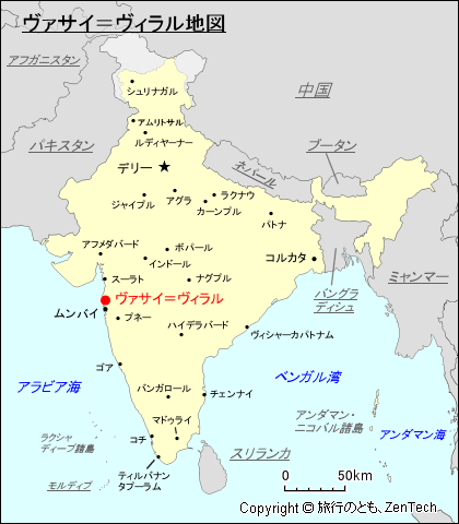 ヴァサイ＝ヴィラル地図