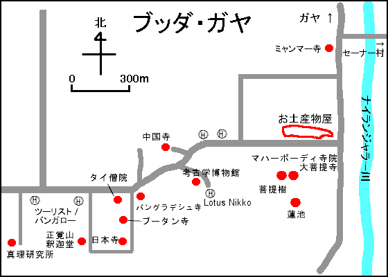 ブッダガヤ地図