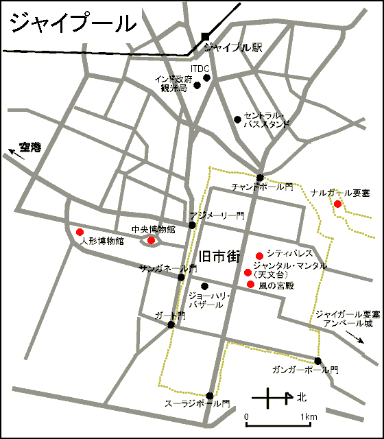 ジャイプル地図