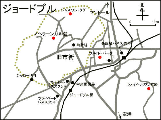 ジョードプル地図 ジョードプル地図
