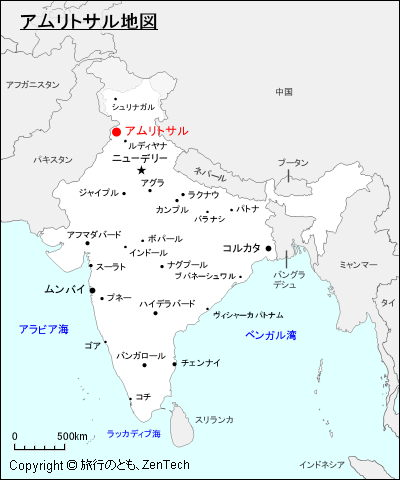 アムリトサル地図