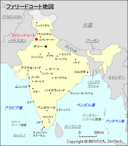 ファリードコート地図