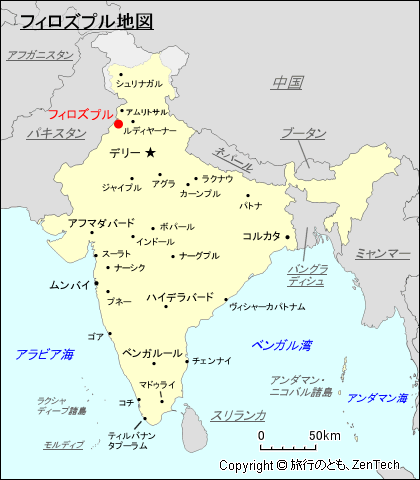 フィロズプル地図